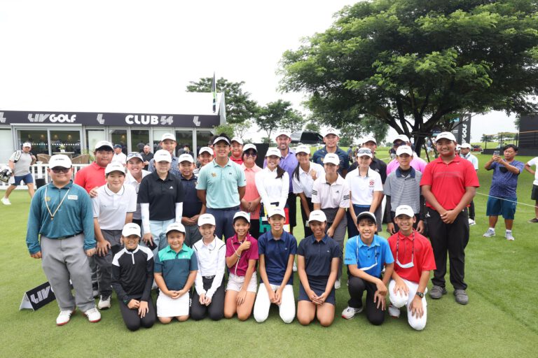 LIV Golf ร่วมสนับสนุนสมาคมพัฒนาประชากรและชุมชนเพื่อการกุศลดาวดังของโลกนำโดย ลี เวสวู้ดส์ เปิดกอล์ฟคลินิกให้กับเยาวชนไทย