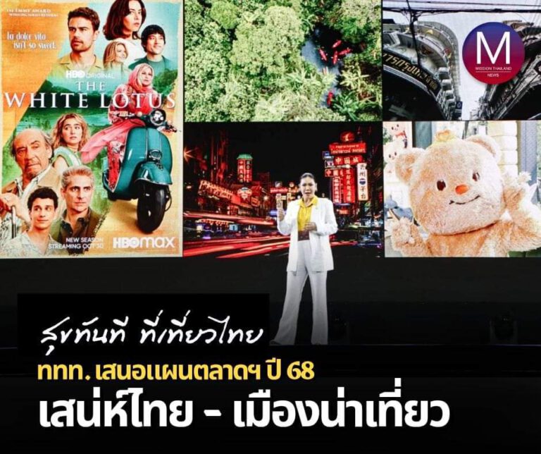 ททท. เสนอแผนตลาดฯ ปี 68 จุดพลัง Amazing Thailand Grand Tourism Year ด้วย “เสน่ห์ไทย – เมืองน่าเที่ยว” มุ่งพิชิตเป้าหมายรายได้เพิ่มร้อยละ 7.5 จากปี 67